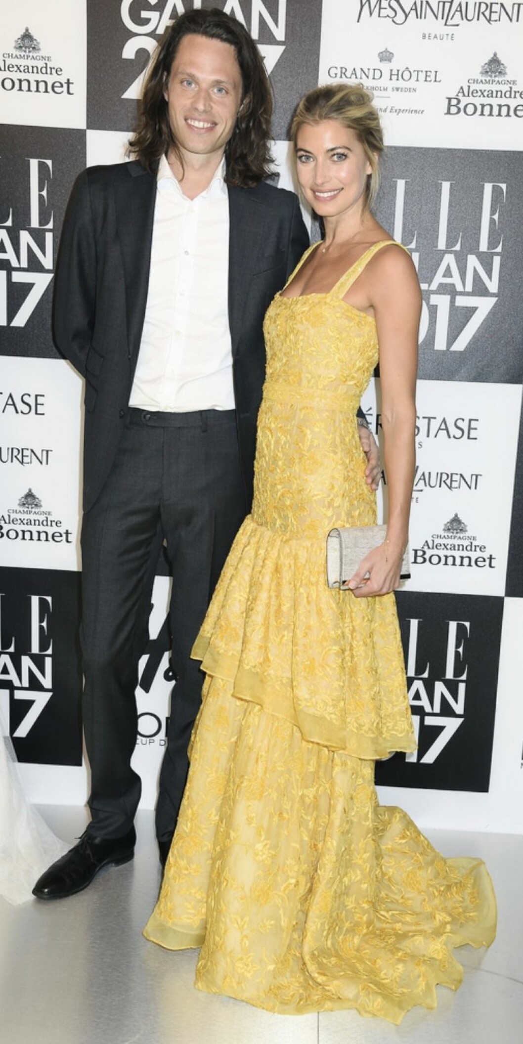 Cecilia Forss och Fredrik von der Esch på Ellegalan 2017. FOTO: Karin Törnblom/TT Fredrik von der Esch och Cecilia Forss Ellegalan 2017
