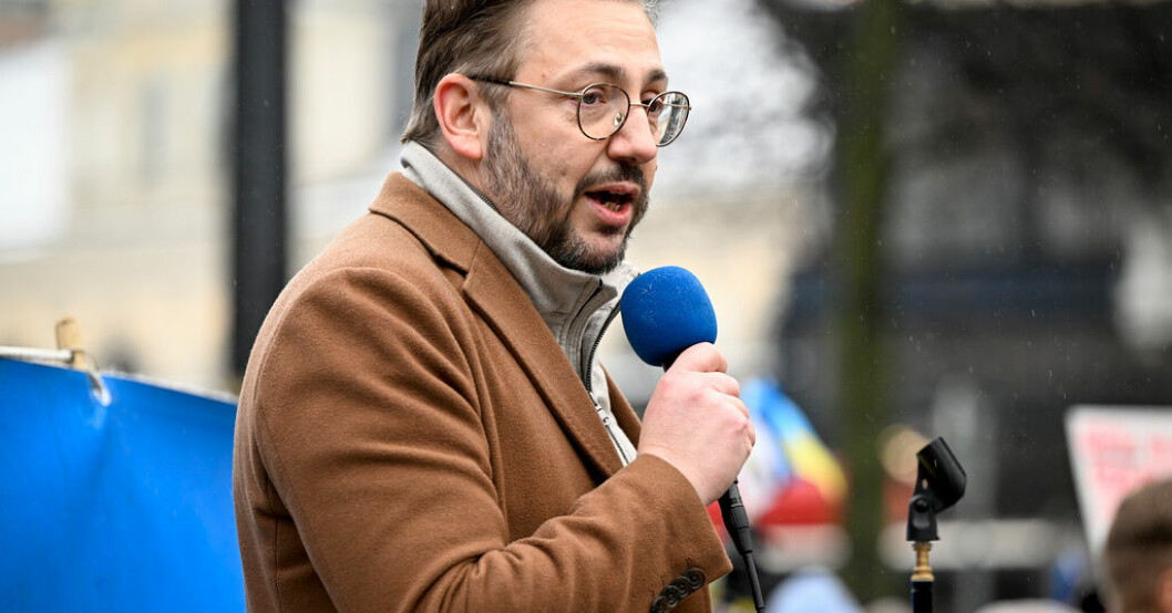 Centerpartiets partiledare Muharrem Demirok. Arkivbild. C fortsätter att tappa stöd