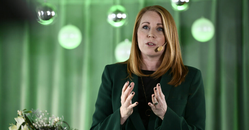 Centerpartiets tidigare partiledare Annie Lööf. Arkivbild. 35-åring döms för dödshot mot Annie Lööf