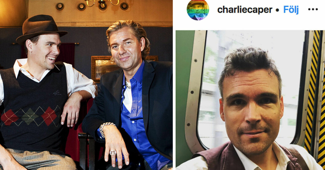 Charlie med Joe Labero 2009 – och hur Charlie ser ut 2020. <strong>Foto: TT & Instagram.</strong> Charlie Caper med Joe Labero 2009 och hur han ser ut 2020.