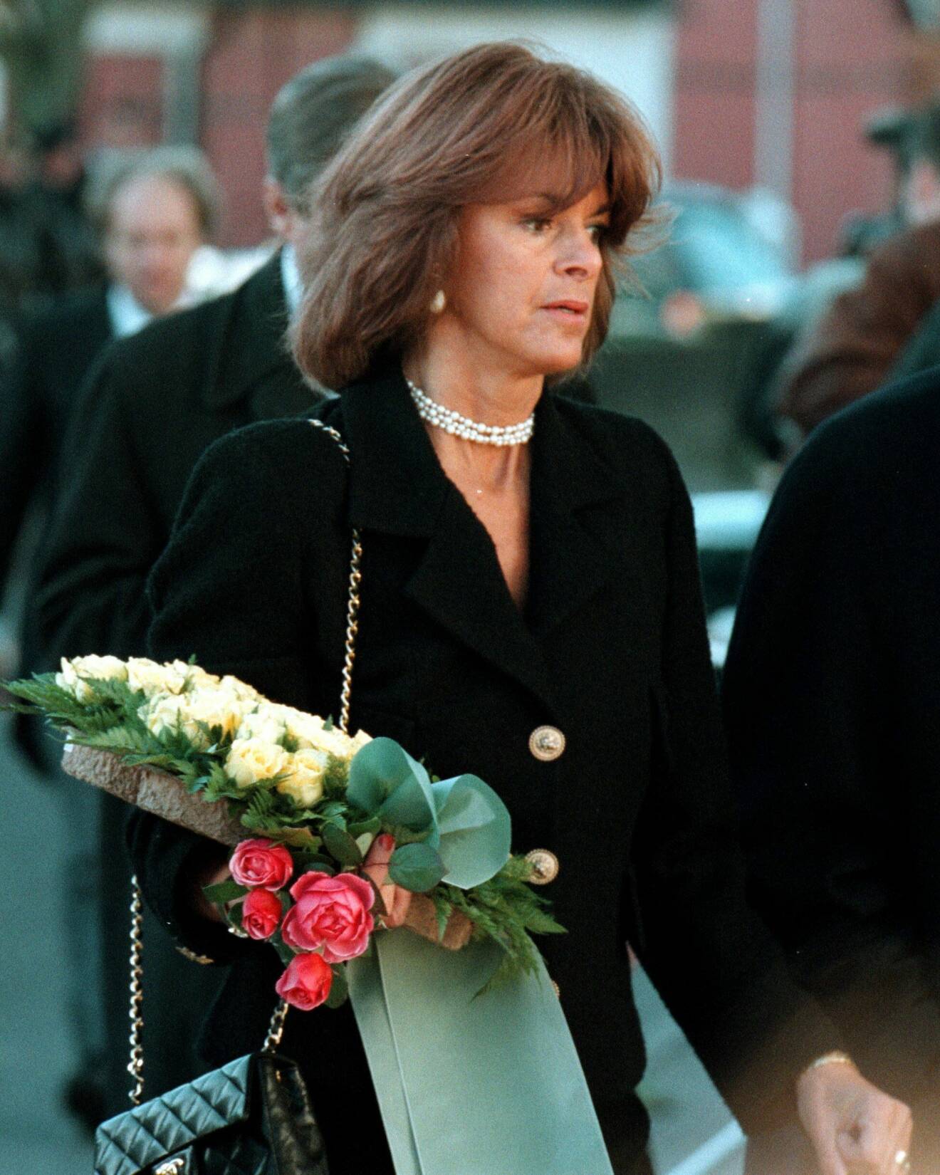 Charlotte Klingspor på prins Ruzzo Reuss begravning år 2002.