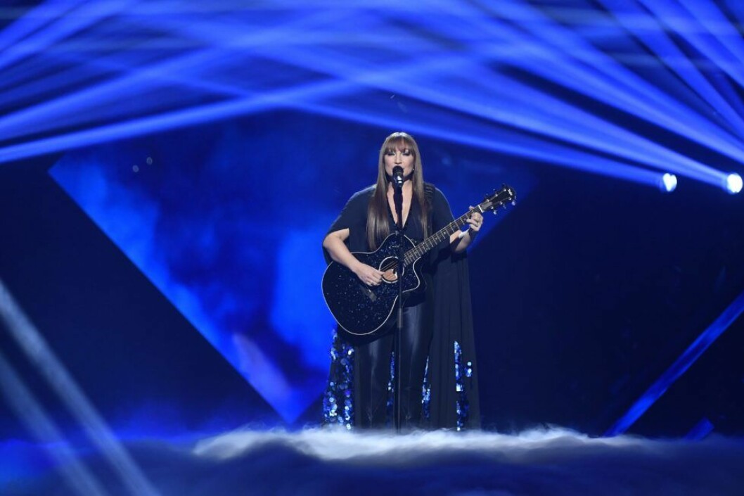 Charlotte Perrelli tävlar med “Mitt liv”. Foto: IBL Charlotte Perrelli Melodifestivalen, Göteborg, genrep, 2017-02-03