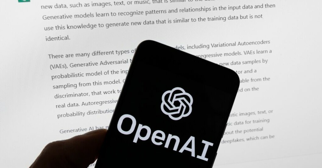 Chat GPT stryptes i Italien i mars. Arkivbild. AI-tjänst tillgänglig i Italien efter blockering