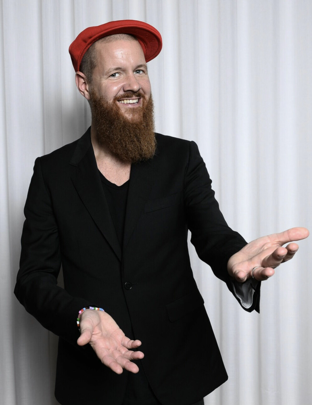 Christer Lundberg. Christer Lundberg i röd hatt