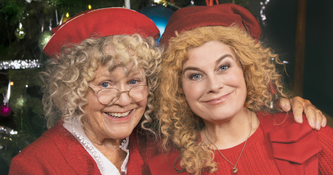 Mor och dotter i julkalendern 2019. Christina Schollin, Pernilla Wahlgren i julkalendern