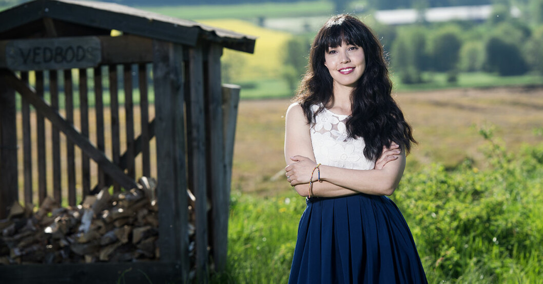 Christina Wight i Allt för Sverige. Foto: Magnus Liam Karlsson/SVT Christina Wight i Allt för Sverige 2018.