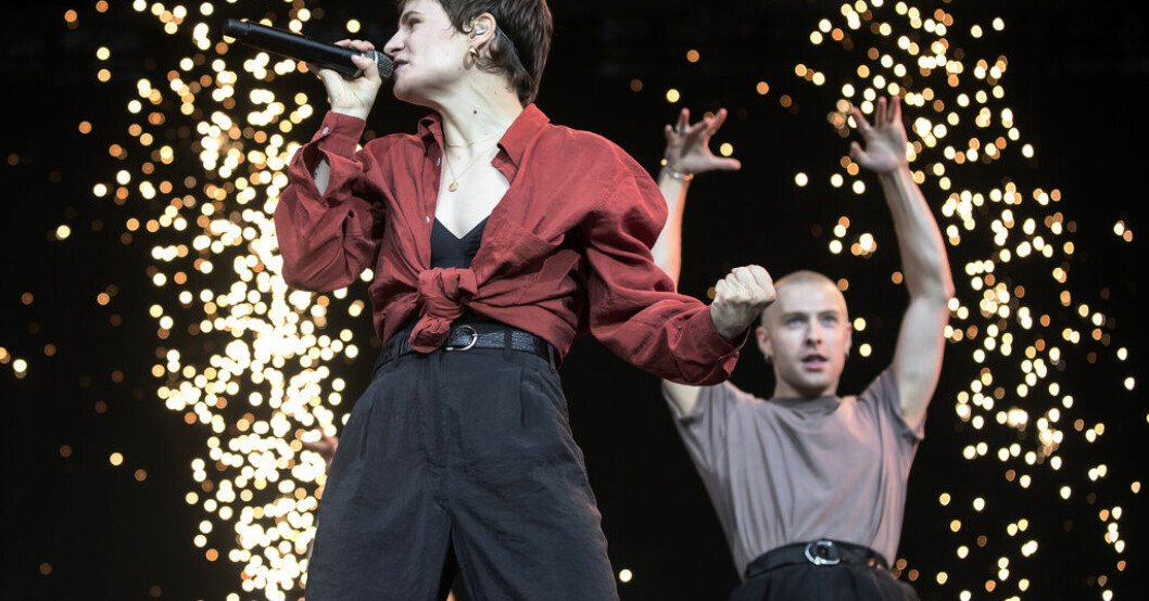 Christine and the Queens återvänder till Slottsskogen i Göteborg. Arkivbild. Fransk popstjärna till Way Out West