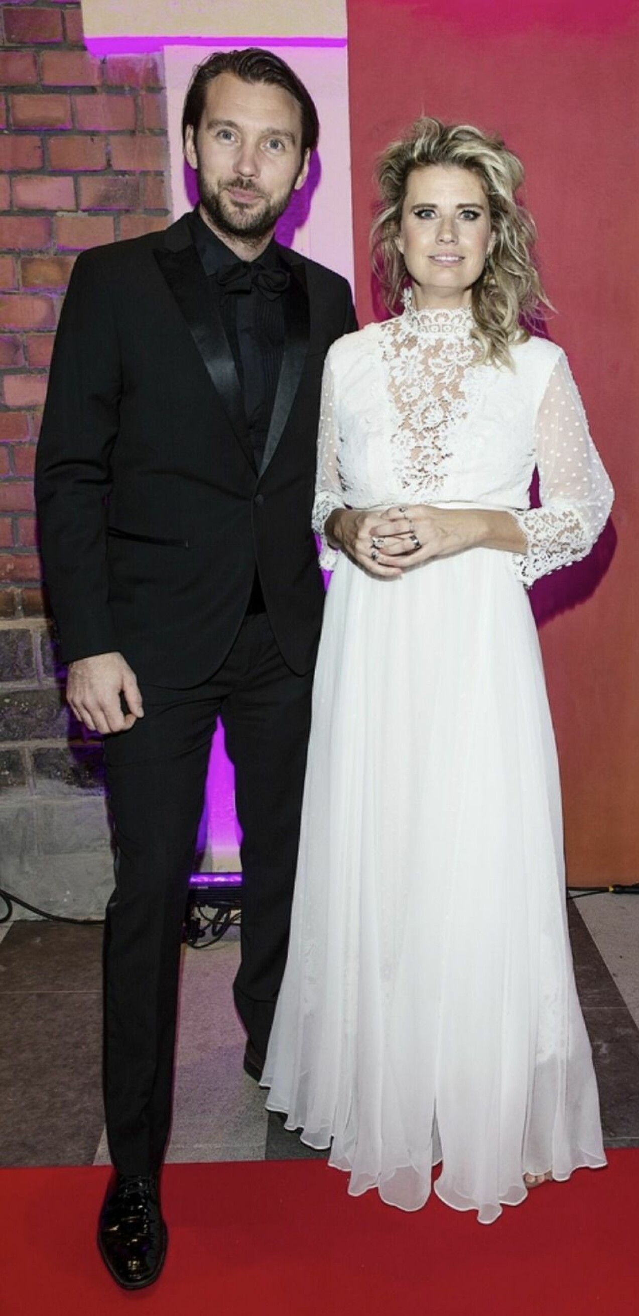 Christine Meltzer med maken Niklas Lind. Niklas Lind och Christine Meltzer