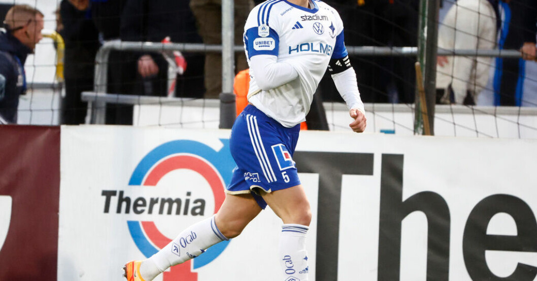 Christoffer Nyman, matchvinnare för IFK Norrköping hemma mot Hammarby. Nyman sänkte Hammarby med två sena mål