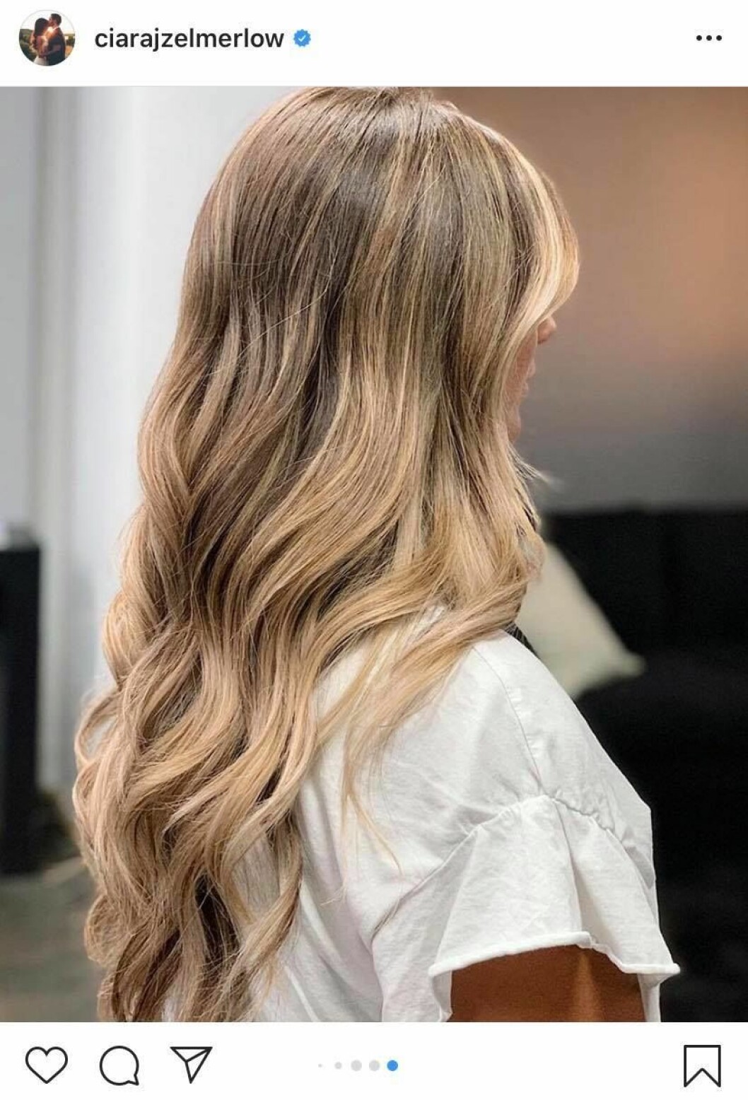 FOTO: Instagram Ciara Zelmerlöw förvandling, färgat håret
