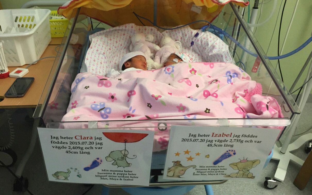 Clara och Izabel Abarca. Clara och Izabel Abarca.