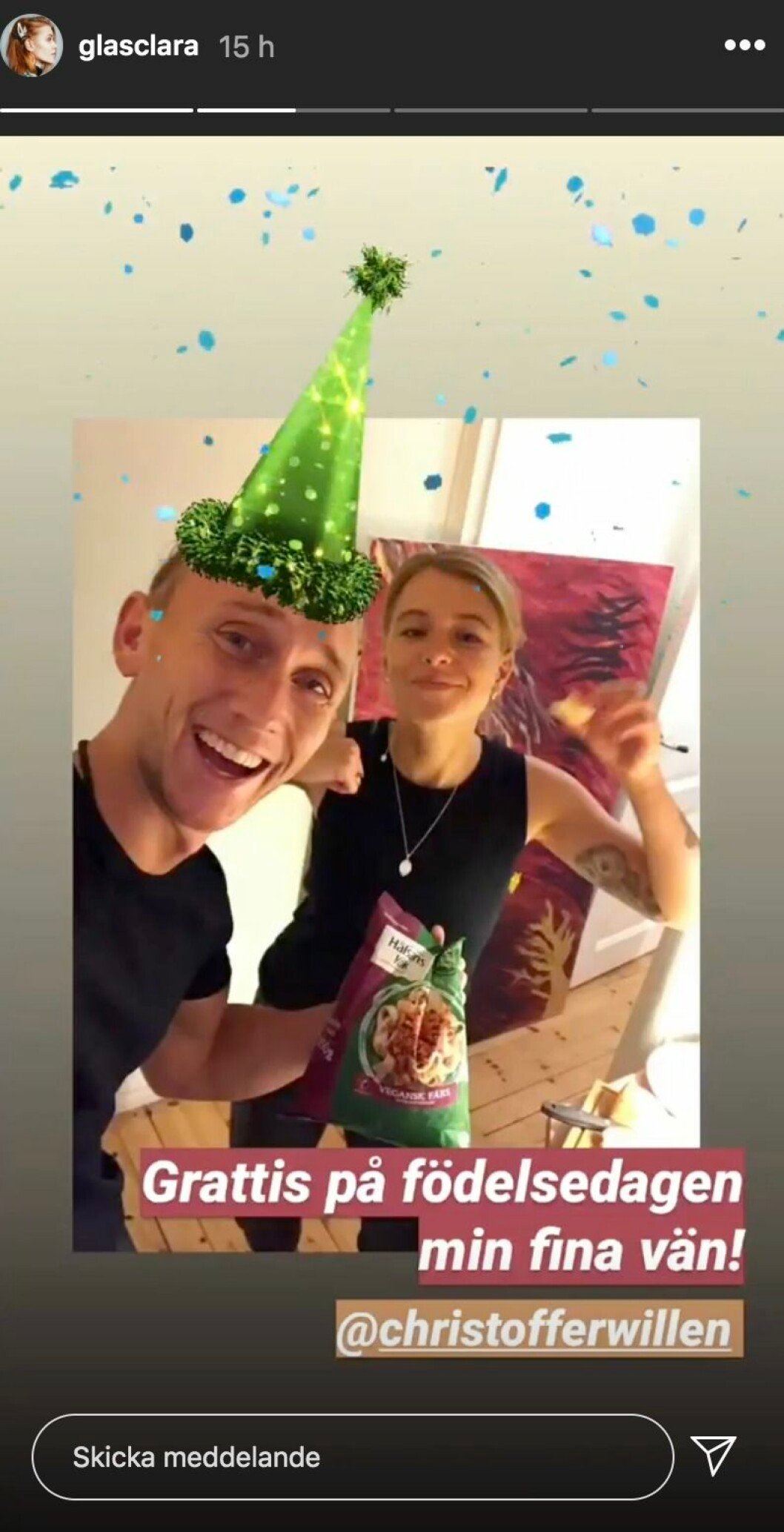 FOTO: Instagram Clara Henry och Christoffer Willén på Instagram