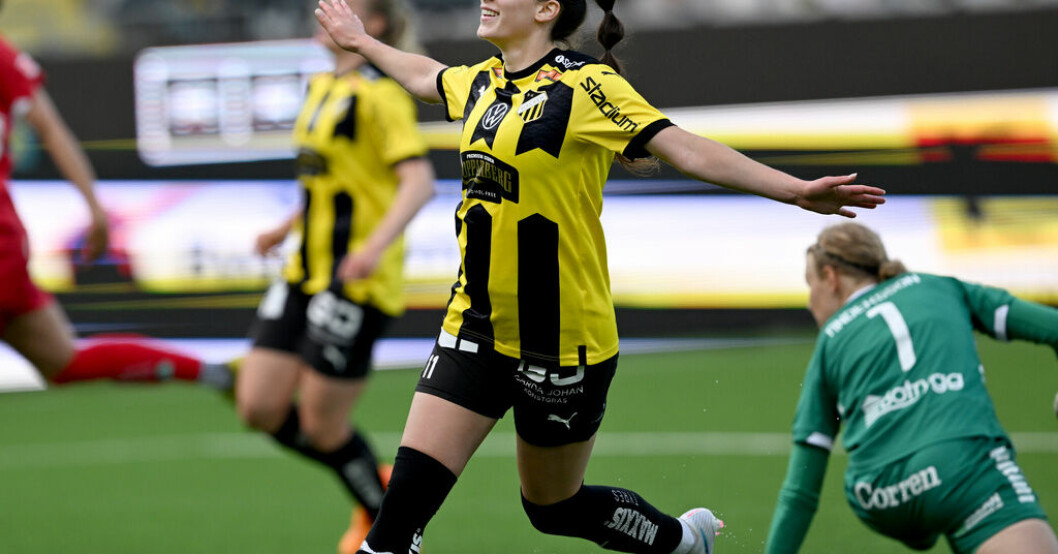 Clarissa Larisey jublar. Häcken körde över Linköping: "Äger matchen"