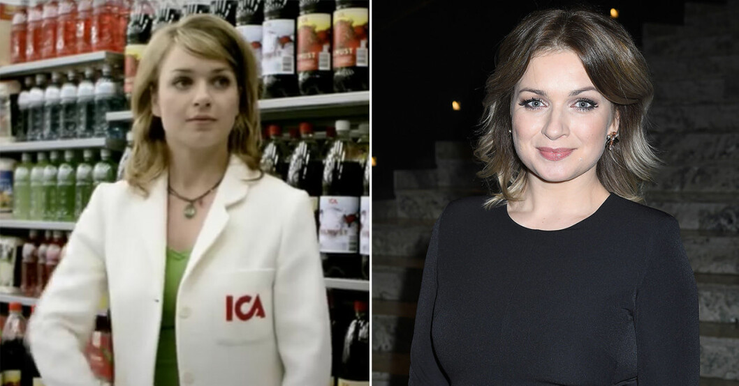 Claudia Galli som Sofia i Ica-reklamen 2005 och hur hon ser ut i dag. Claudia Galli som Sofia i Ica-reklamen.
