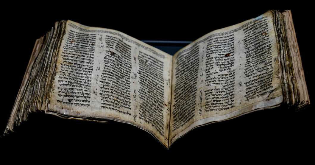 Codex Sassoon är en nästan komplett Bibel. Arkivbild. Äldsta Bibeln såld för rekordsumma