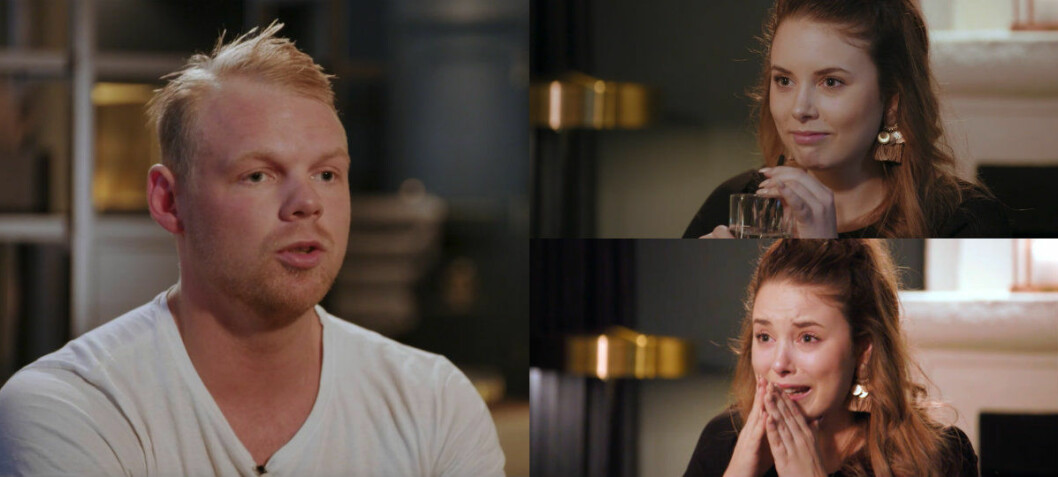 Emma vill inget annat än att det blir hon och Louis till slut. Men han håller henne på halster.. <em><strong>Foto: TV3</strong></em>