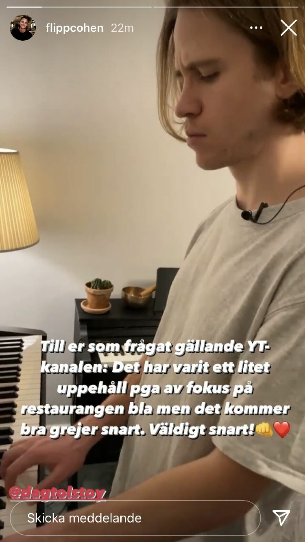 Phillipe och Dag är vänner. Dag Tolstoy