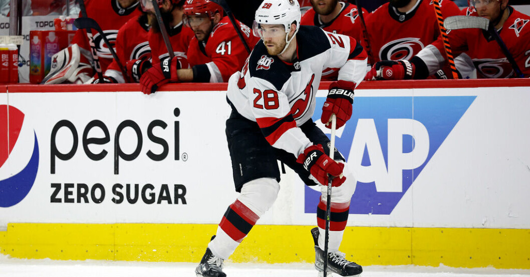 Damon Severson. Arkivbild. New Jersey byter bort backstjärna