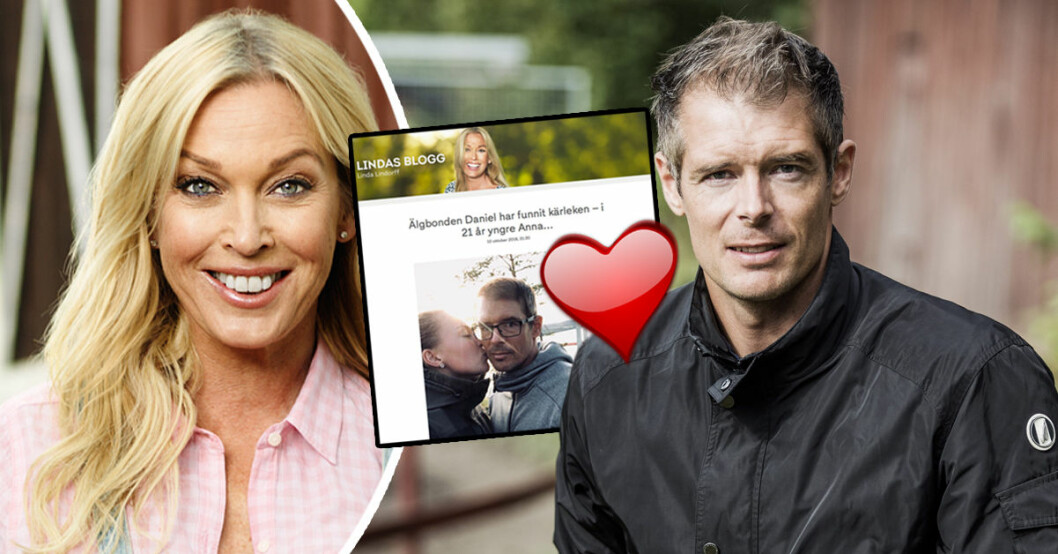 Linda Lindorff avslöjar att forna Bonde söker fru-deltagaren Daniel Johansson har förälskat sig i 21 år yngre Anna Kallin.