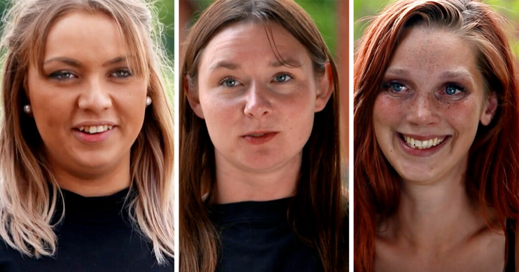 Daniels brevskrivare Alice, Klara och Mikaela.