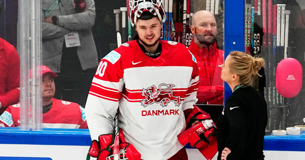 Danmarks målvakt Frederik Dichow tvingades bryta matchen mot USA med en befarad hjärnskakning. Nu lämnar han VM. Danmarks avbräck – målvakten lämnar VM