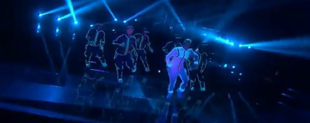 Ett minst sagt makabert nummer som landade på en andra plats efter Loreen med sitt bidrag Euphoria. FOTO: SVT Danny Saucedo med bidraget Amazing I Melodifestivalen 2012.
