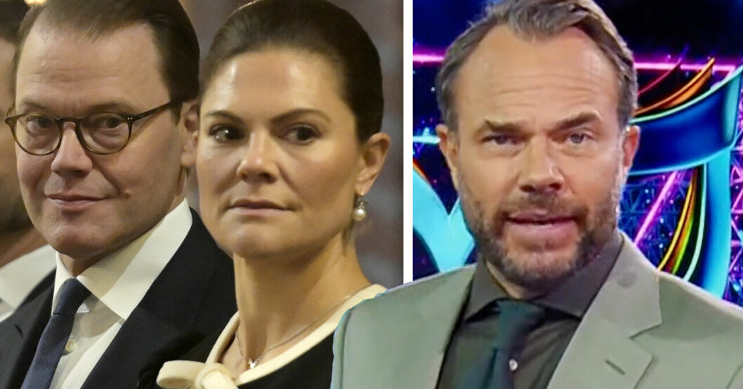 Kronprinsessparet och David Hellenius.