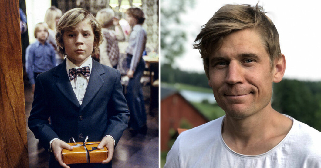 David Fornander som Thomas i En komikers uppväxt 1992 och hur han ser ut i dag. <strong>Foto: TT & Privat.</strong> David Fornander som Thomas i En komikers uppväxt 1992 och hur han ser ut i dag.