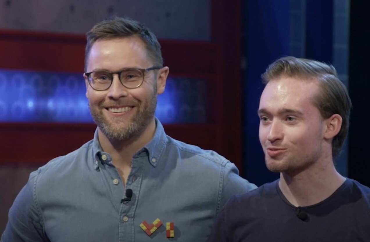 David Gustafsson och Rickard Stensby i Lego Masters Sverige