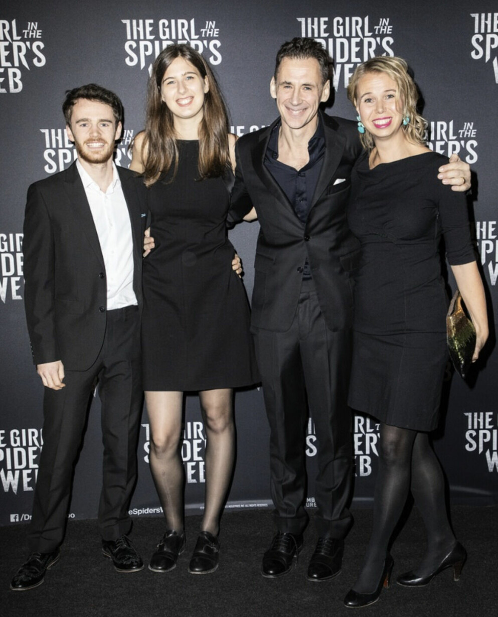 David Lagercrantz med sin fru Anne och dotter Signe. Signe Lagercrantz med pojkvän, David Lagercrantz och Anne
