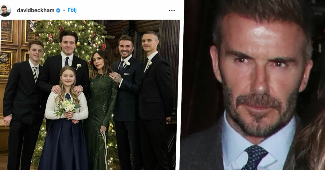 David Beckham med familj