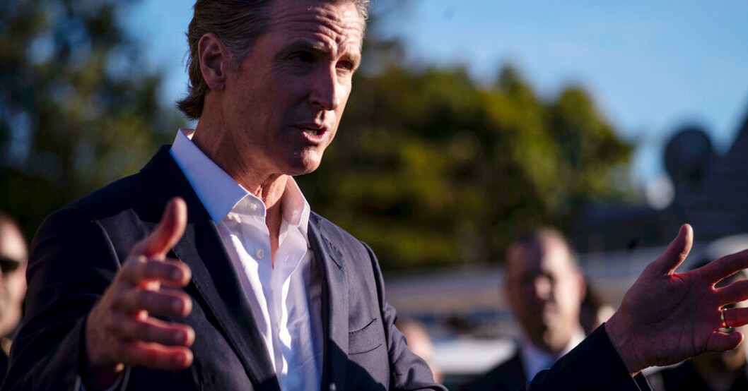 Demokratiska Kalifornienguvernören Gavin Newsom leder alliansen. Arkivbild. Guvernörer bildar allians för aborträtt i USA
