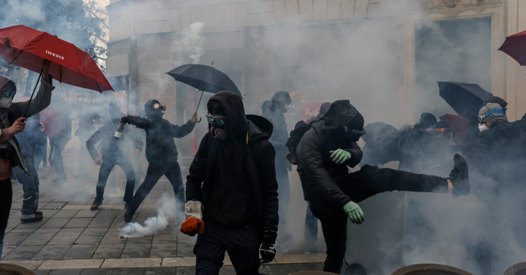 Färre demonstranter än väntat i Frankrike