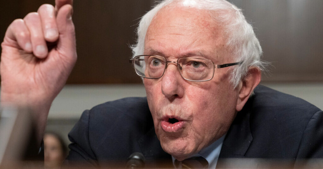 Den amerikanske senatorn Bernie Sanders. Arkivbild. Sanders avstår kandidera själv – stöder Biden
