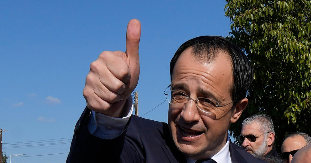 Favorittippad exminister vinner valet i Cypern
