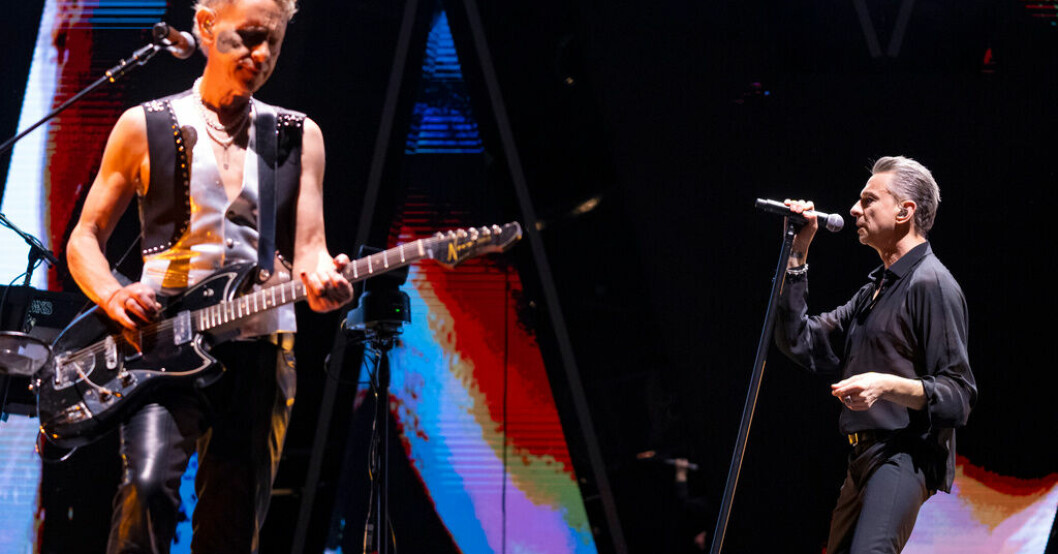 Depeche Mode, som efter Andy Fletchers död består av Martin Gore och Dave Gahan, är ute på turné. Den 23 maj spelar duon på Friends arena i Stockholm. Arkivbild. Depeche Modes första spelning i Sverige som duo