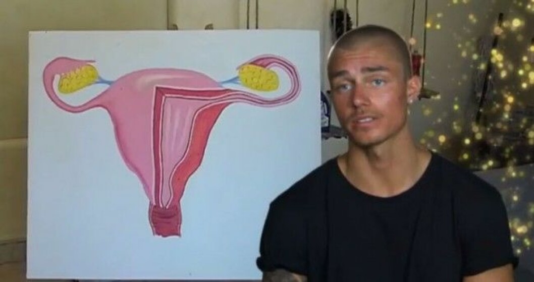 Det kvinnliga könet ledde till förvirring hos Johnny Edlind. Foto: TV3 Det kvinnliga könet ledde till förvirring hos Johnny Edlind. Foto: TV3