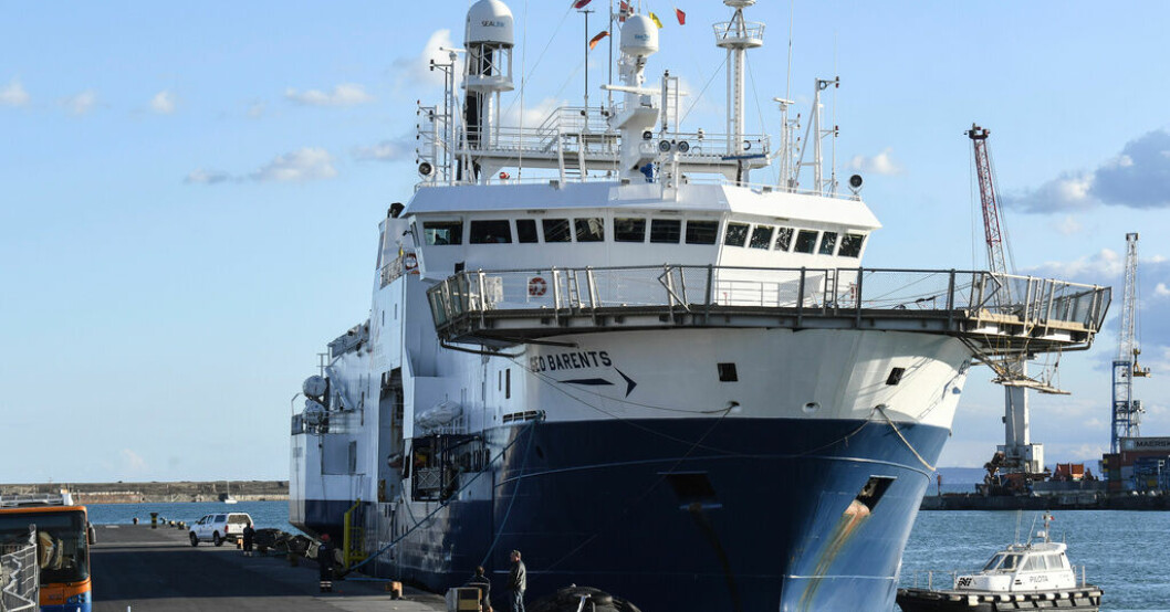 Det norskflaggade räddningsfartyget Geo Barents. Arkivbild. Italien beslagtar räddningsfartyg