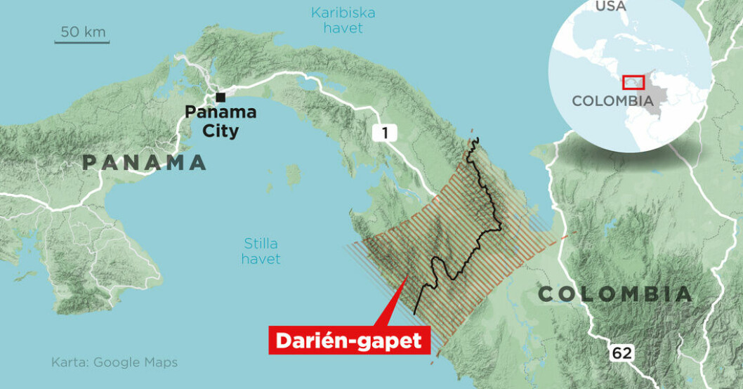 Det väglösa gränsområdet mellan Panama och Colombia kallas Darién-gapet. Länder ska stoppa farlig djungelfarled