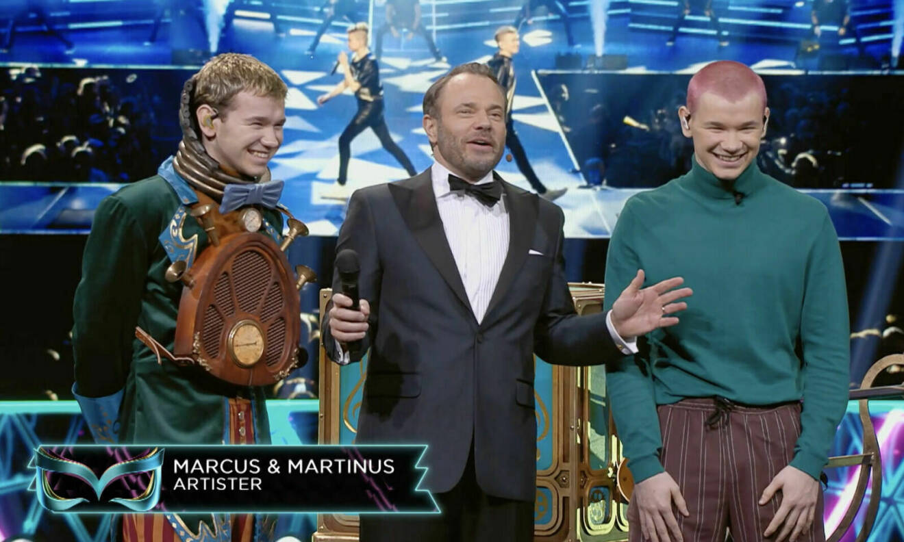 Det var norska tvillingbröderna Marcus och Martinus som dolde sig bakom Spelmannen i årets upplaga av Masked singer.