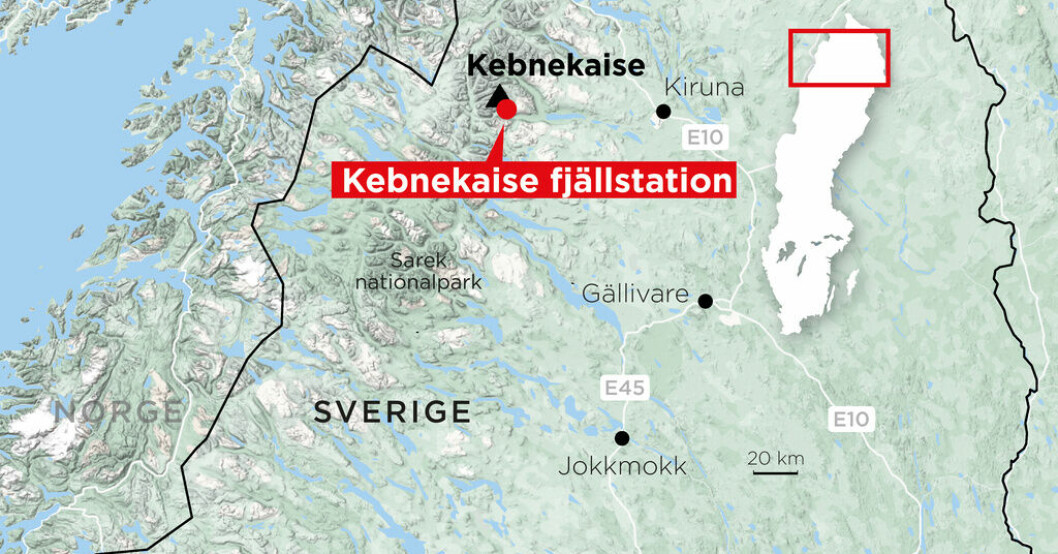 Det varma och blåsiga vädret gör att det inte går att ta sig ner från Kebnekaise fjällstation. 60-tal personer fast på Kebnekaise fjällstation