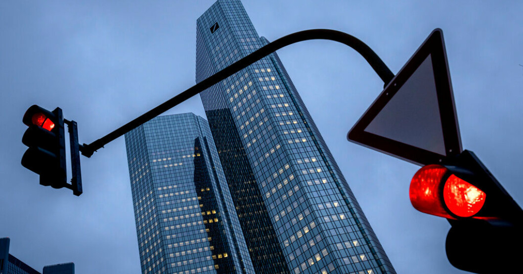 Deutsche Banks huvudkontor i Frankfurt. Arkivbild. Deutsche Bank slår förväntningarna
