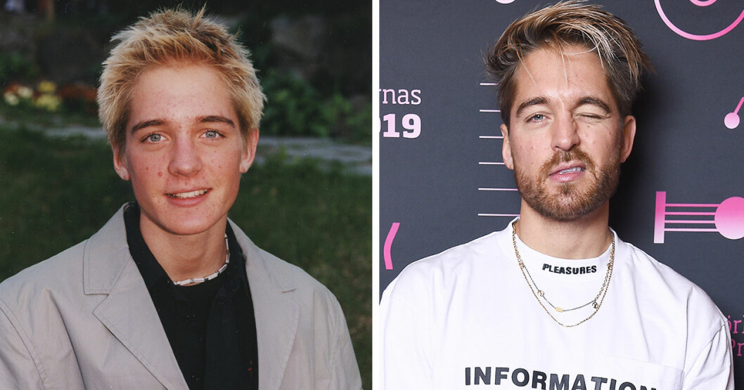 Dhani 2000 och 2019. <strong>Foto: TT.</strong> Dhani Lennevald i A-teens 2000 och som musikproducent 2019.