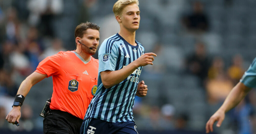 Djurgårdens 17-åring Lucas Bergvall. Djurgårdens 17-åring hyllas: "Fantastisk"
