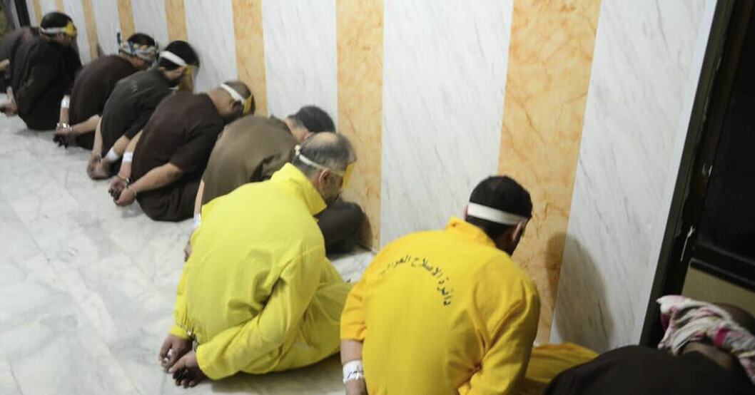 Dödsdömda fångar i Irak, bilden har tillhandahållits av landets inrikesdepartement. Arkivbild. Amnesty: Antalet avrättningar skjuter i höjden
