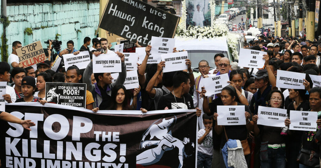 Ovanlig morddom mot polis i Filippinerna