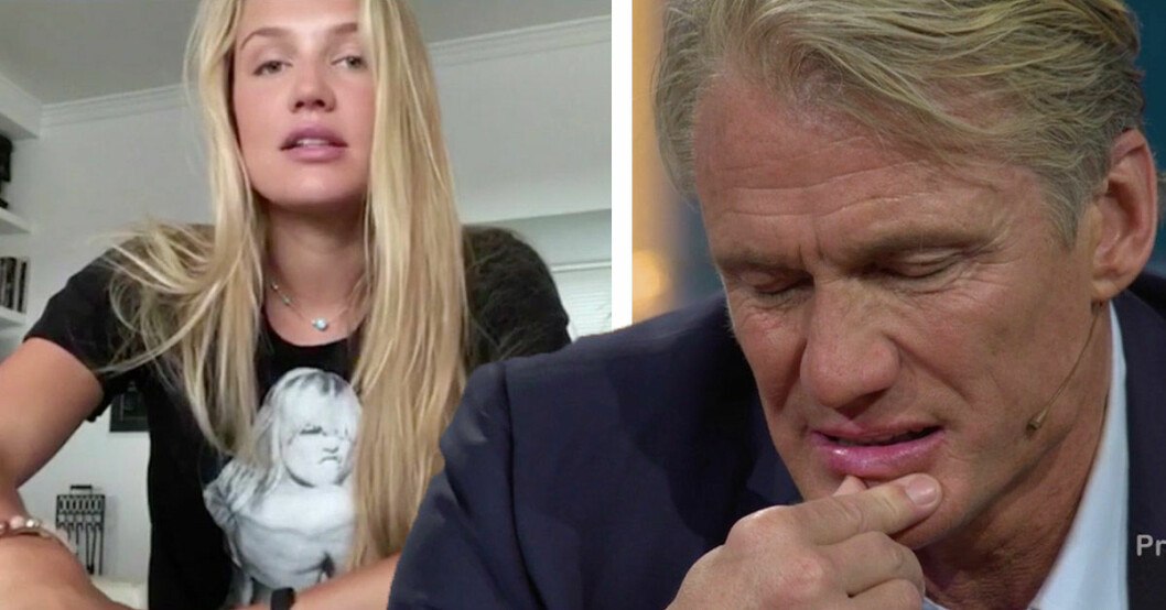 Dolph Lundgren i tårar efter dotterns ord