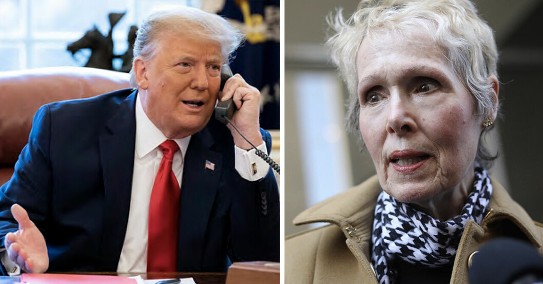 Donald Trump och E. Jean Carroll.