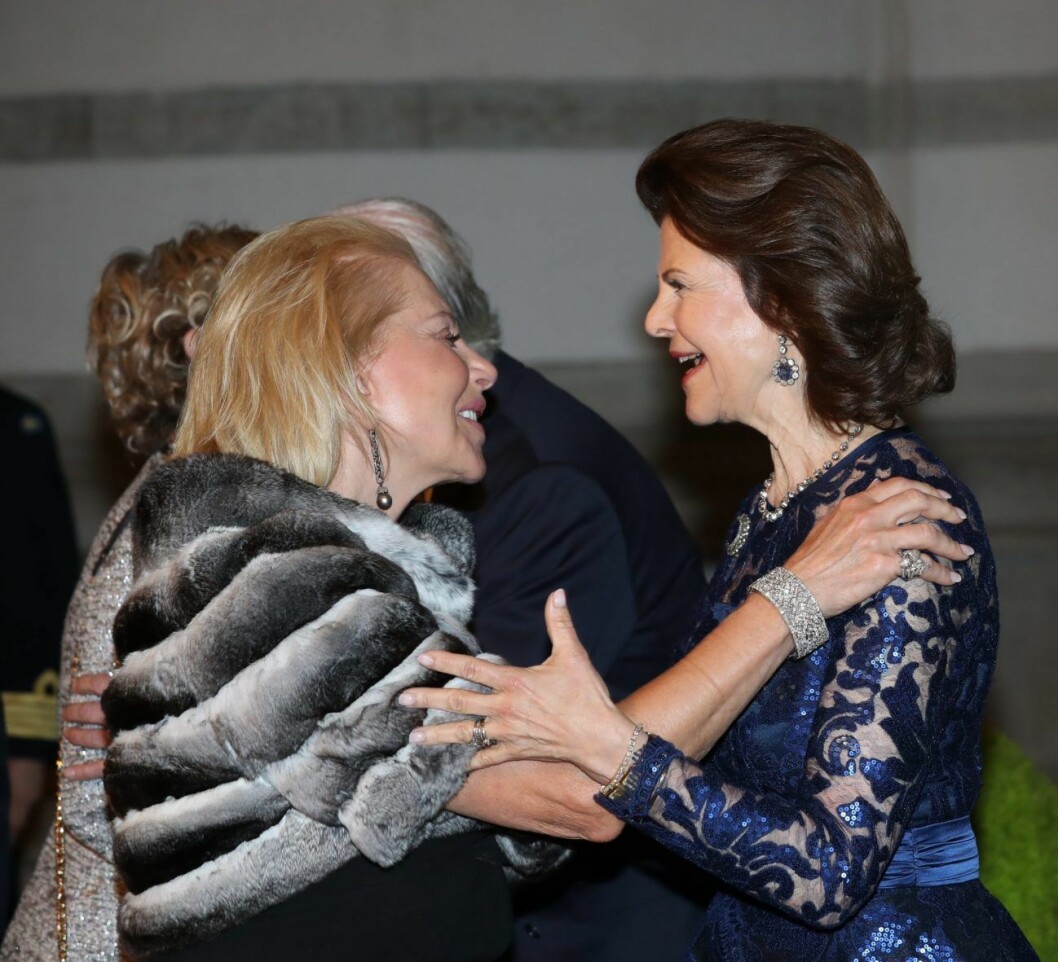 Drottning Silvia och Eva O’Neill är goda vänner.