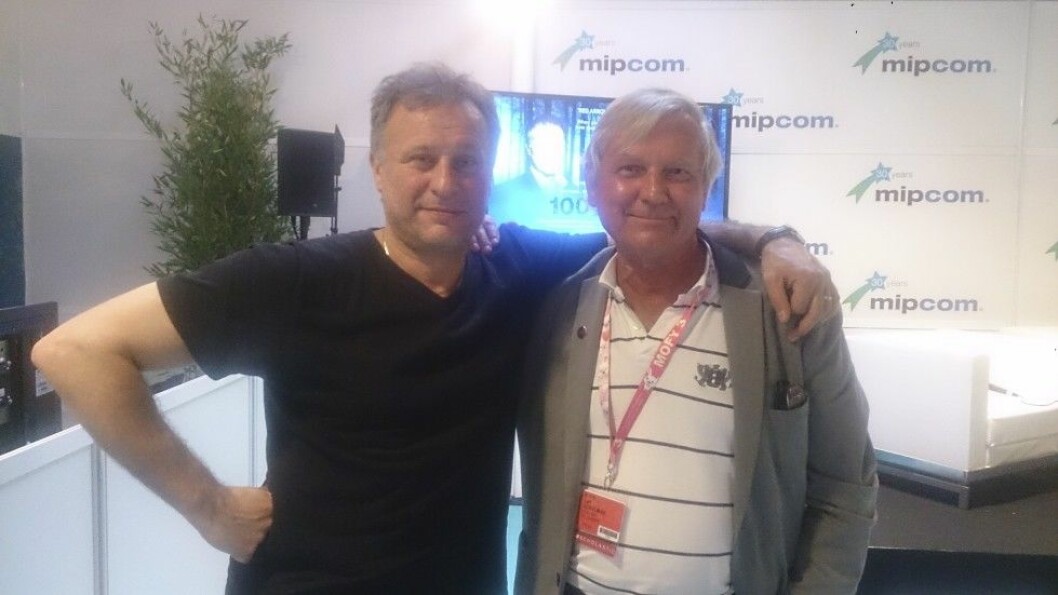 Leif Schulman på plats i Cannes med Michael Nyqvist. DSC_1841_2